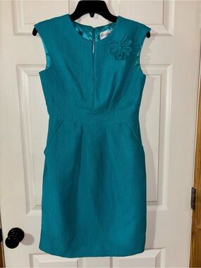 Studio I Teal Satin Dress